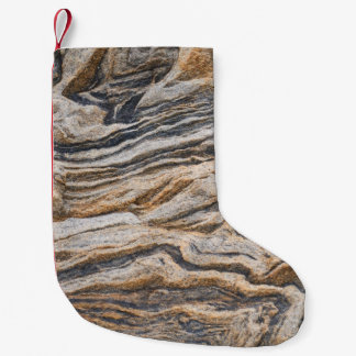 Texture marble abstract pattern small christmas stocking