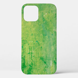Texture metal green painted colour iPhone 12 case