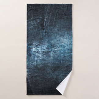 Texture metal grey blue background bath towel