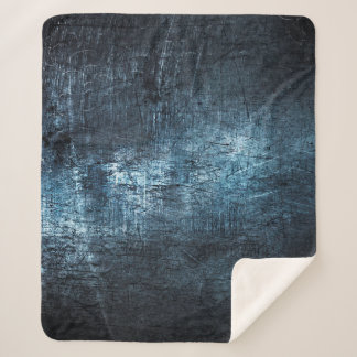 Texture metal grey blue background sherpa blanket