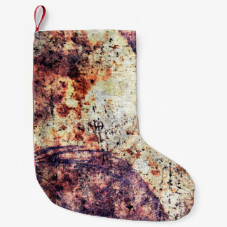 Texture metal iron industrial small christmas stocking