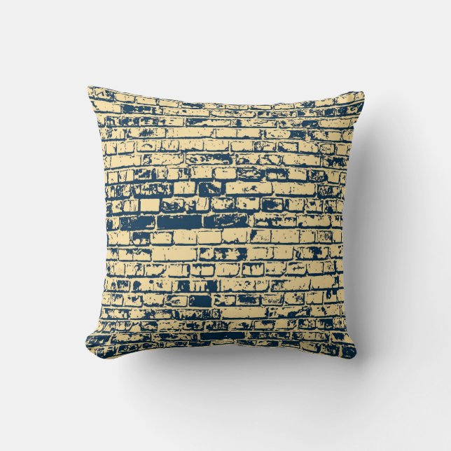 Texture of a brick wall. Elegant wallpaper design. Cushion (Front)