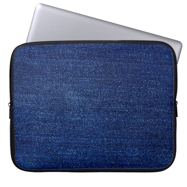Texture of Denim jeans fabric background Laptop Sleeve (Front)
