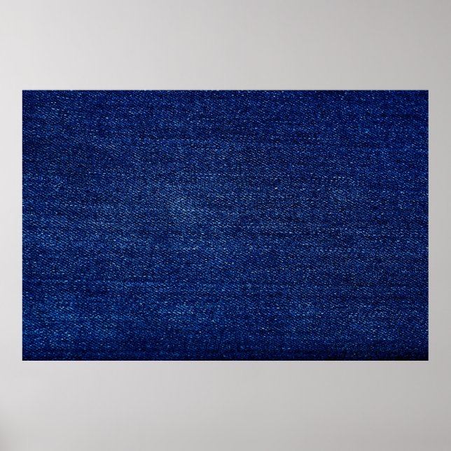 Texture of Denim jeans fabric background Poster (Front)
