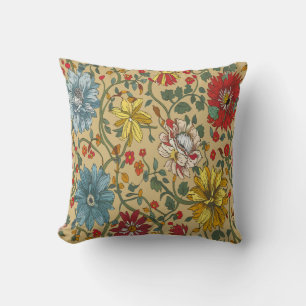 Texture of flowers cushion