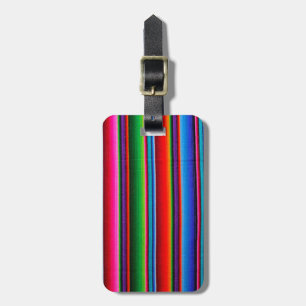 Texture Of Mexican Fabric Luggage Tag