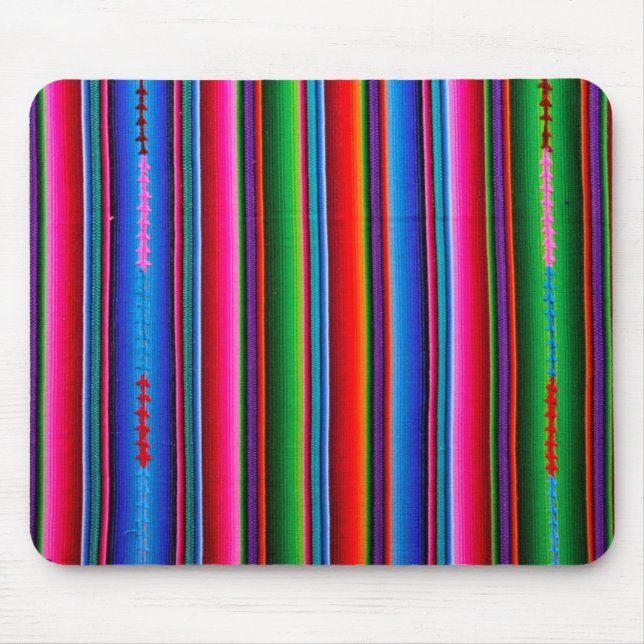 Texture Of Mexican Fabric Mouse Pad (Front)
