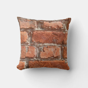 Texture of old weathered brick. Background of old Cushion