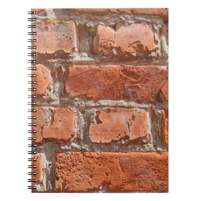 Texture of old weathered brick. Background of old  Notebook (Front)