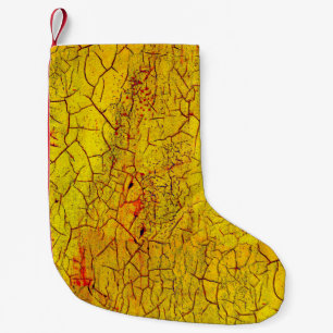 Texture of old yellow paint crackedabstract,aged,a small christmas stocking