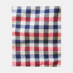 texture of Scottish cloth, square cotton fabric ba Fleece Blanket