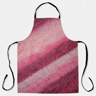 texture of the knitted fabric with an abstract pat apron