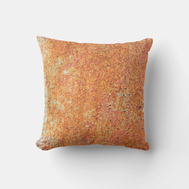 Texture of the old painted metalabstract, age, anc cushion (Front)