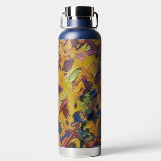 Texture of the work Pineapple. SERIES Water Bottle (Back)