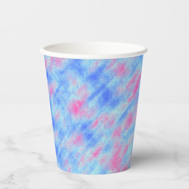 Texture Overlay, Abstract, Colorful, Cloud Effect Paper Cups (Front)