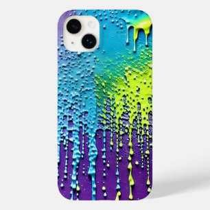 Texture Paint Neon Purple Green Blue Confetti Case-Mate iPhone 14 Plus Case