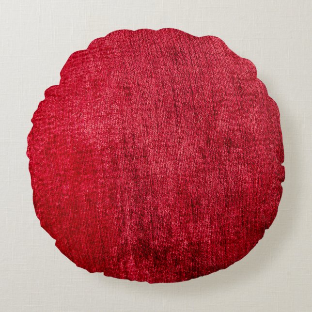 Texture red fabricabstract,background,canvas,close round cushion (Front)