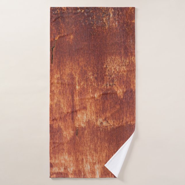 Texture Rust surface at Old train station Bath Towel (Bath Towel)