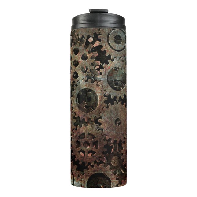 Texture sample background abstract thermal tumbler (Front)