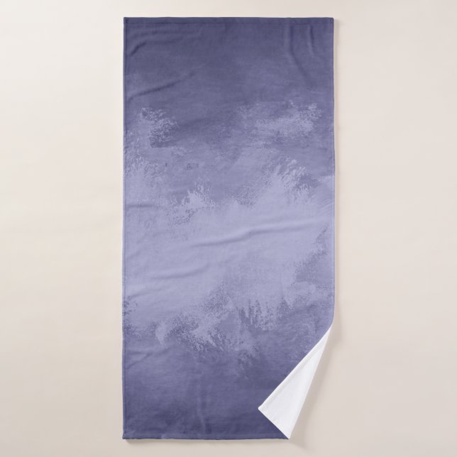 Texture selenium blue acrylic bath towel (Bath Towel)