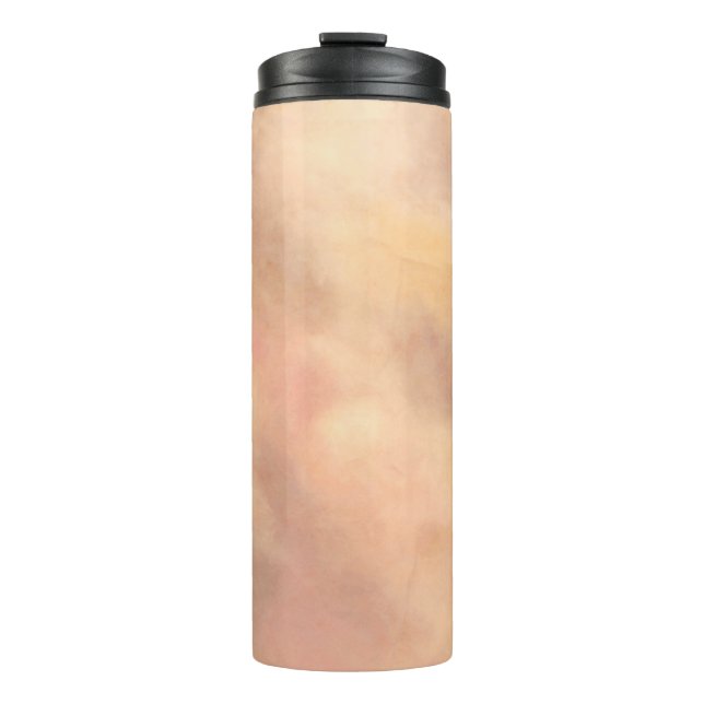 Texture soft pastel soft cracks thermal tumbler (Front)