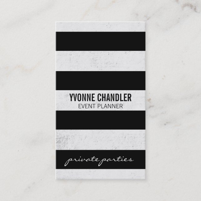 Texture / Stripes Business Card (Front)