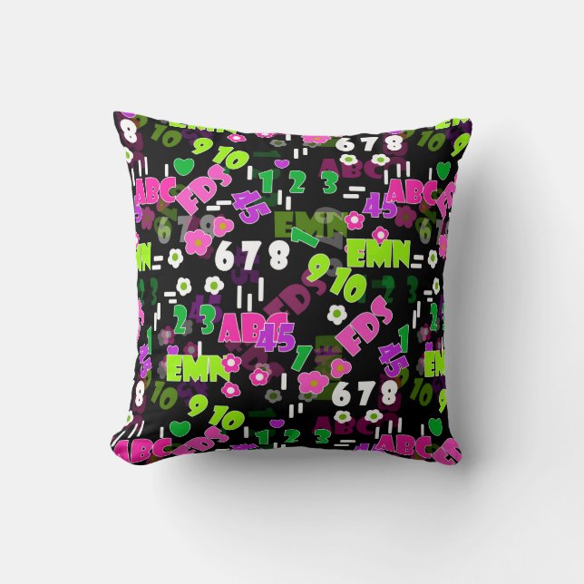 Texture teaching mathematics physics study school cushion (Front)