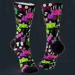 Texture teaching mathematics physics study school socks<br><div class="desc">Texture teaching mathematics physics study school institute education childrens kids design black</div>