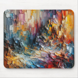 Texture Thick Paint Pattern Mouse Pad