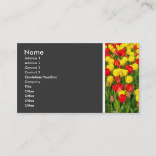 Texture Tone (Colourful Tulips) Business Card