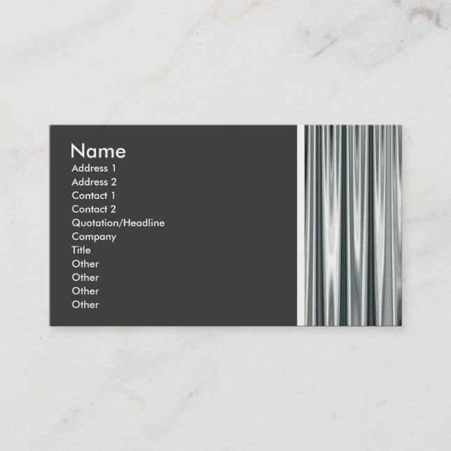 Texture Tone (Curtain) II Business Card (Front)