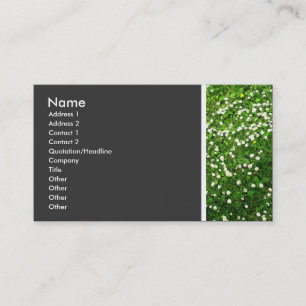 Texture Tone (Daisy Lawn II) Business Card