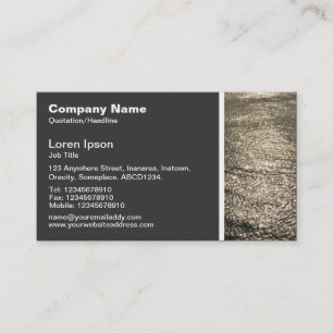 Texture Tone - Golden Water Business Card