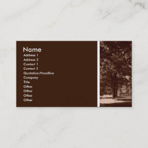Texture Tone (In the Park) II Business Card