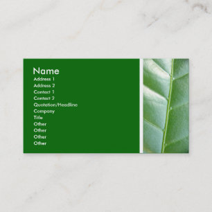 Texture Tone (Maartent leaf) II Business Card