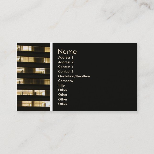 Texture Tone (Offices) - Customised Business Card (Front)