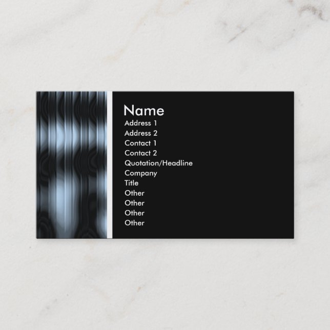Texture Tone (Polished) - Customised Business Card (Front)