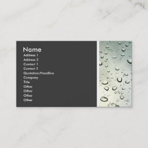 Texture Tone (Rain on my Window) II Business Card
