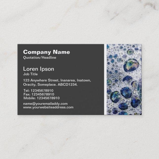 Texture Tone - Suds Business Card (Front)