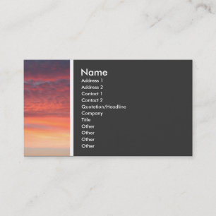 Texture Tone (Sunset) Business Card