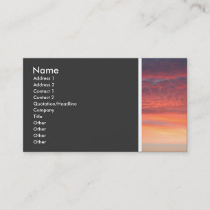 Texture Tone (Sunset) II Business Card