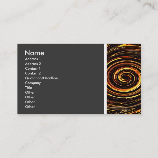 Texture Tone (Swirl) - IVa Business Card (Front)