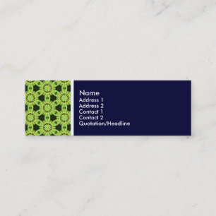 Texture Tone - Terrazzo Pattern 010 - Deep Navy Mini Business Card
