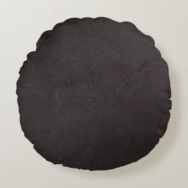 Texture velvet color texture round cushion (Front)