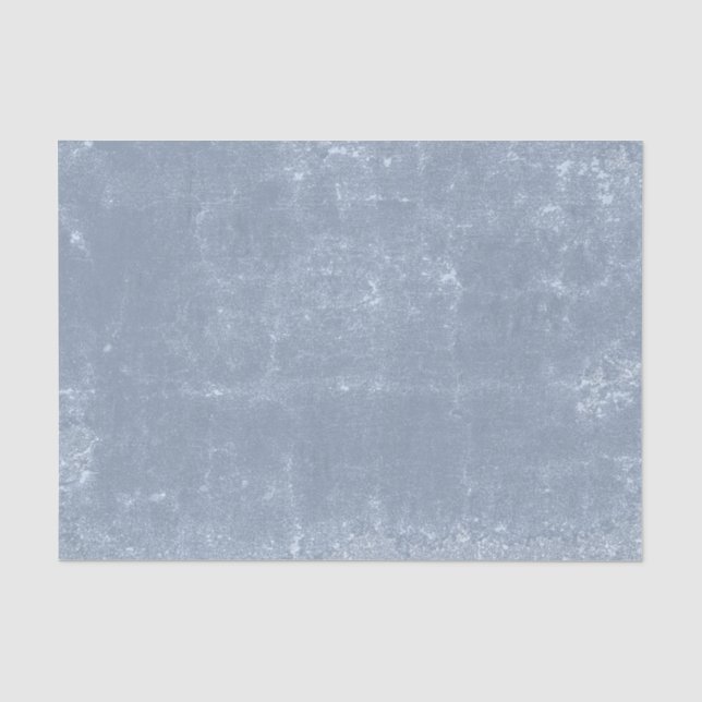 Texture Vintage Dusty Blue White Decoupage Tissue Paper (Front)