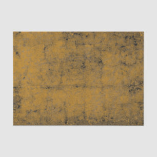 Texture Vintage Golden Yellow Black Grunge Tissue Paper