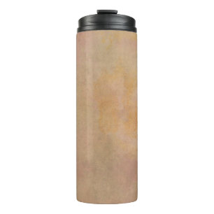 Texture vintage pink golden thermal tumbler