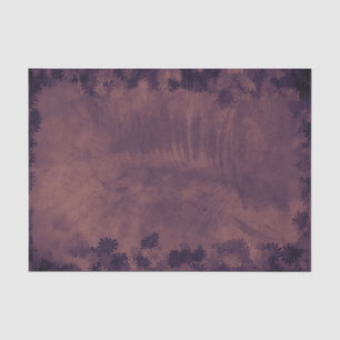 Texture Vintage Rustic Dark Purple Floral Grunge Tissue Paper