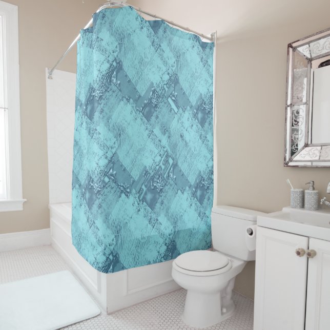 Texture, water and ice. shower curtain (In Situ)