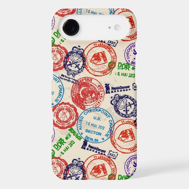 Texture with real stamps. Case-Mate iPhone case (Back)